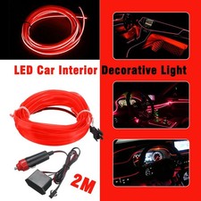 2m Led Car Interior Decorative Atmosphere Wire Strip Light Lamp Accessories D