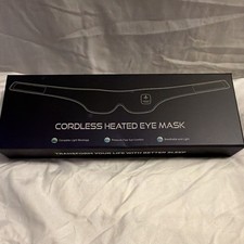 Cordless Heated Eye Mask Gray Unisex for Dry Eyes, Migraine, Dark Circles