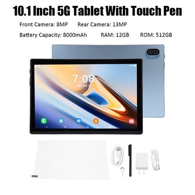10.1 Inch 5G Tablet Support For 1412GB RAM 512GB ROM 8MP 13MP Cameras