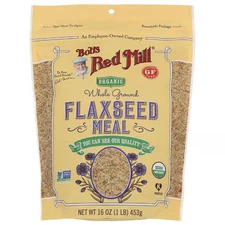 Bob's Red Mill Organic Whole Ground Flaxseed Meal 16 oz Pkg