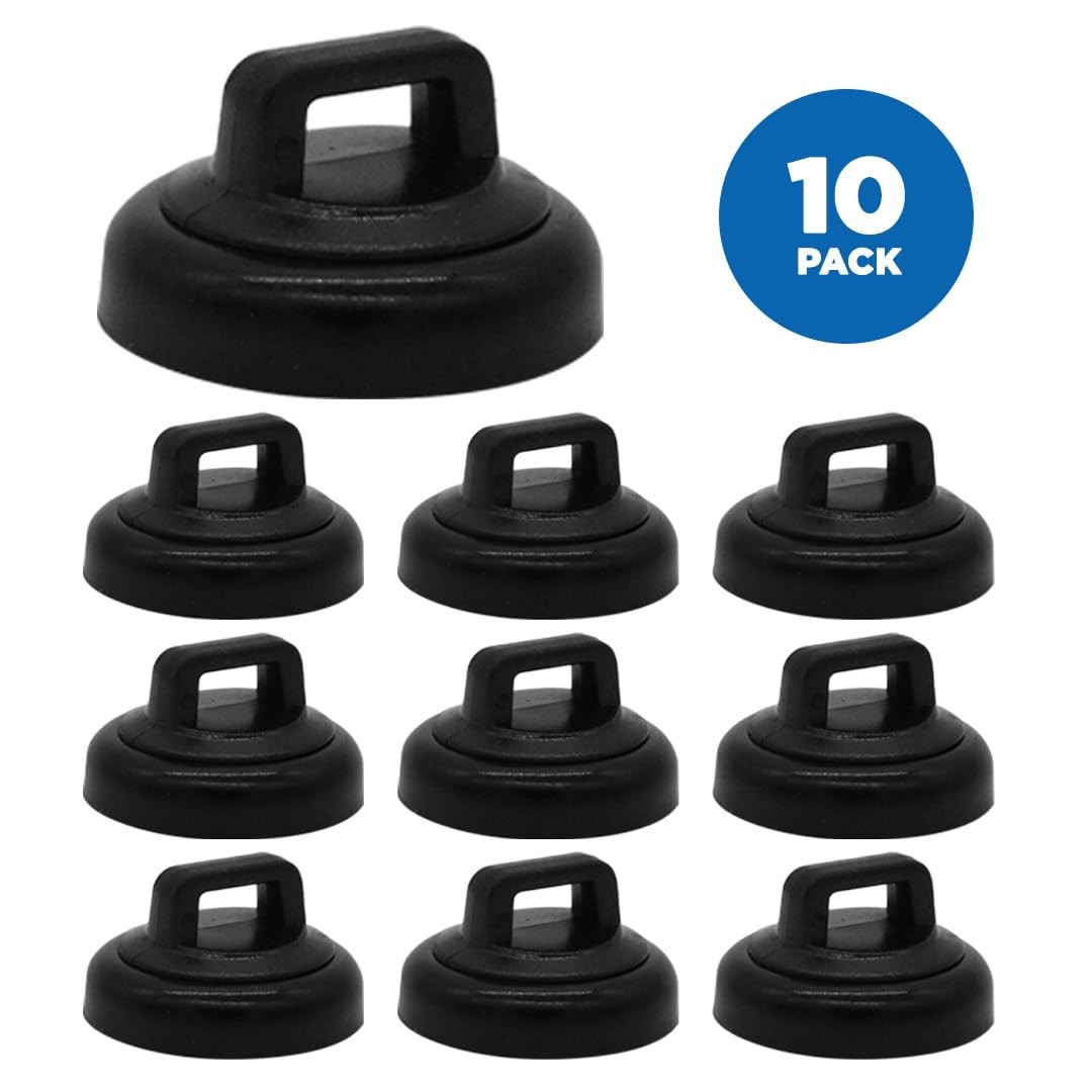 Mag Daddy Magnetic Cable Tie Mount - Small (Pack of 10, Black)