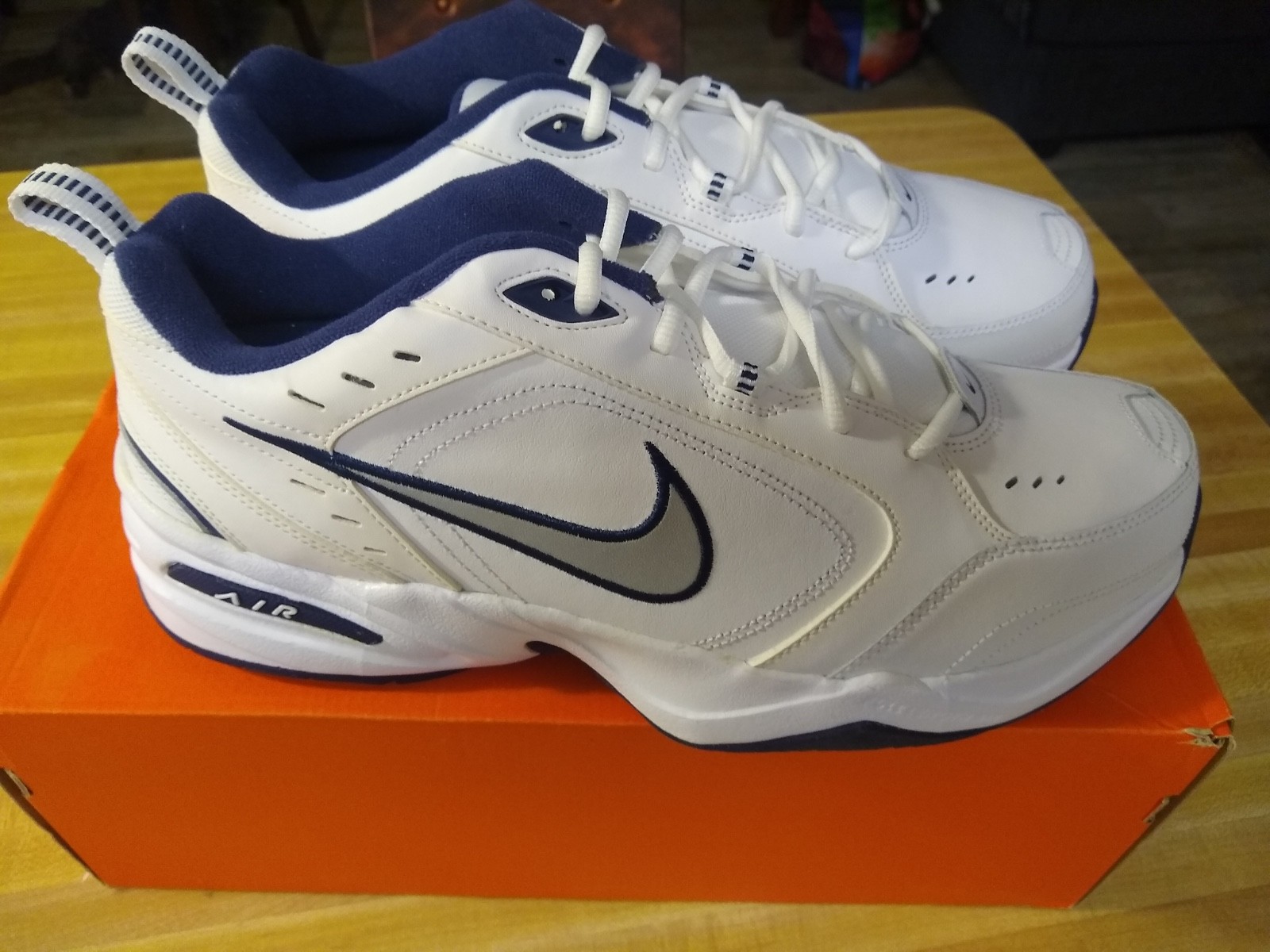 Size 13 - Nike Air Monarch IV 4E Wide White