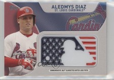 2017 Topps MLB Independence Day Silhouetted Batter Logo Aledmys Diaz Patch 5av