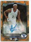 2025-26 Bowman Chrome Sapphire AJ Dybantsa #CPA-AD Gold Auto /50 BYU