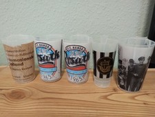 5x Stadionbecher-  Hansa Rostock Inter Mailand Erbauer Tradition Gold