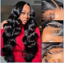 32 Inch 13x6 Hd Lace Front Wigs Human Hair 200 Density Body Wave Frontal Wigs