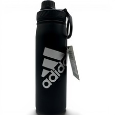 Adidas Water Bottle Unisex 20 oz Black NWT Stainless Steel Insulated Gym Sport