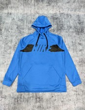 NIKE THERMA PULLOVER HOODIE BLUE Black Size S Small - 931989-403