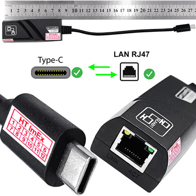 USB Type C USB 3.0 auf RJ45 Gigabit Ethernet Adapter anschluss Netzwerk Windows