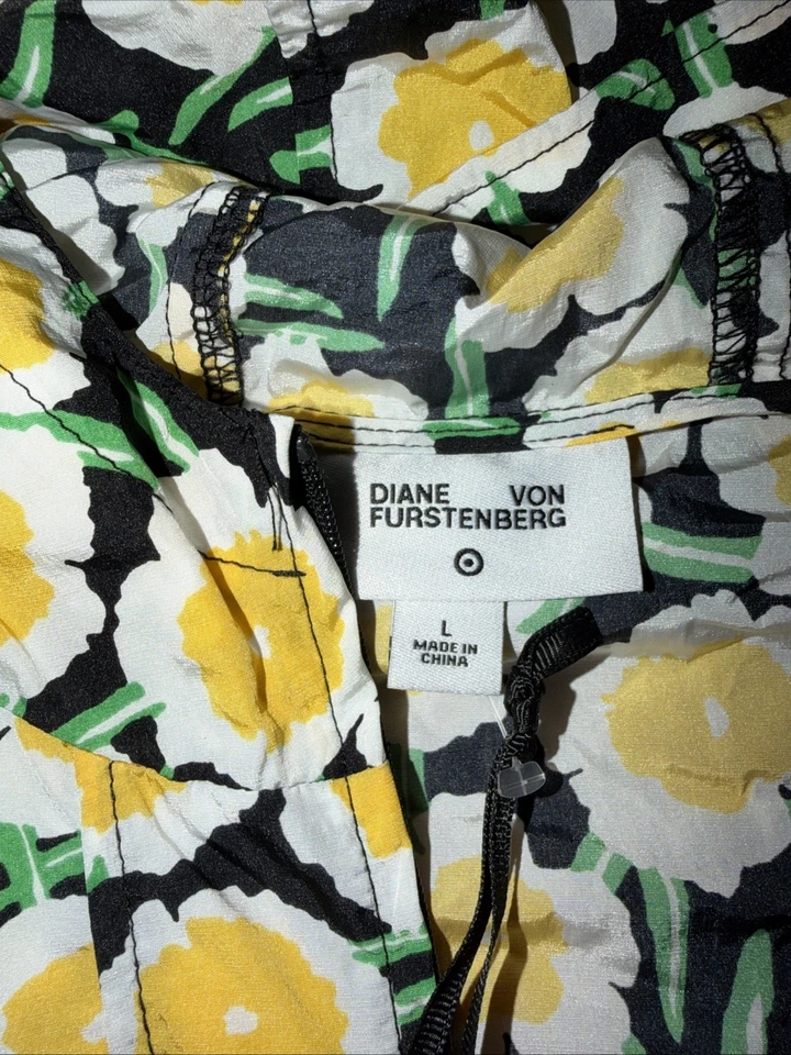 Chaleco con Capucha Diane Von Furstenberg Amapola Para Mujer L Floral Embalable FF794 Foto 2 de 4