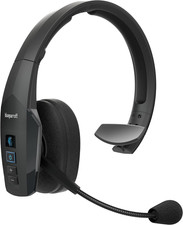 B350-XT Mono Bluetooth Wireless Headphones 96% Noise Canceling over Head Trucker