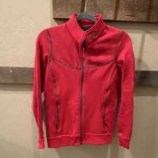 Klim Women's pink Track Jacket Full Zip Zipped Pockets Size M