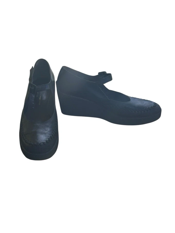 Женская кожаная платформа Robert Clergerie Mary Jane размер 10 на танкетке - Изображение 2 из 4