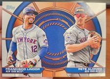 FRANCISCO LINDOR PETE ALONSO 2025 TOPPS SERIES 2 BASEBALL DYNAMIC DUOS METS