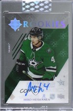 2019-20 Upper Deck Clear Cut Rookie Tribute Autos Miro Heiskanen #RT-MH Auto a2v