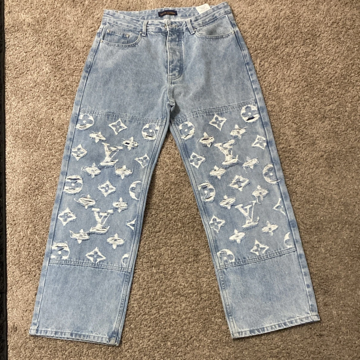 Louis Vuitton Denim Jeans for Men for sale | eBay