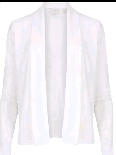 NWOT Ted Baker Faiyly Wrap Cardigan- cream size 4(US 10) $255 - Picture 3 of 3