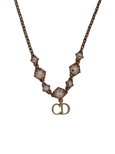 Christian Dior Women's CLAIR D LUNE CD Signature Necklace with G Top U