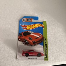 Hot Wheels 2015 Night Burnerz Series #196 Porsche 911 GT3 RS Red w/ PR5s