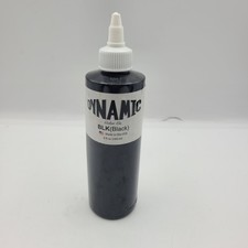 Dynamic Color Co BLK Black Tattoo Ink 8oz 240ml Professional Grade Exp12/25
