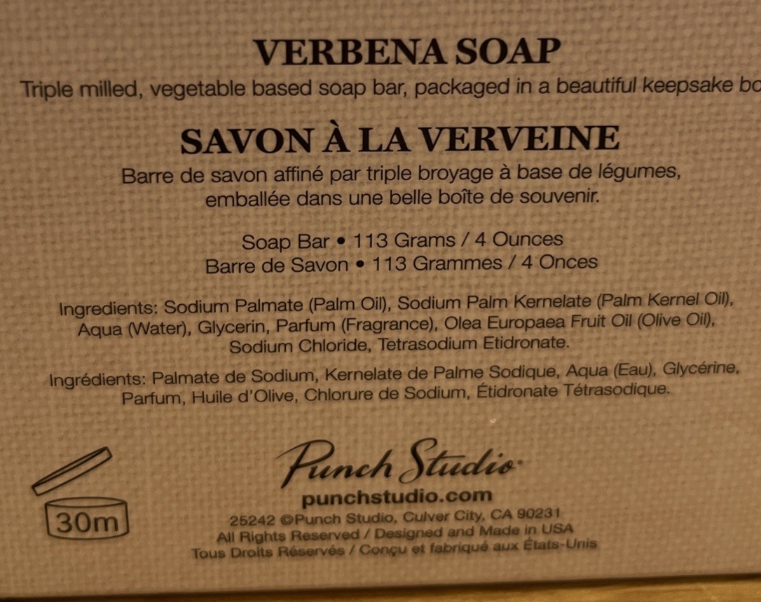 PUNCH STUDIO BEE THE GIFTED LINE MUSIC BOX WITH VERBENA SOAP BAR BEETHOVEN 4oz