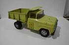Rare Green, Vintage Pressed Steel 1959 Tonka State Hi-Way Dump Truck #B-207 Good