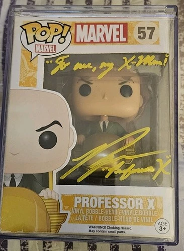 Ross Marquand Signed Funko Pop Marvel Professor X #57