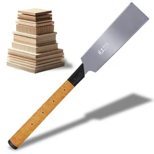 KAKURI Large Japanese Pull Saw 10.5" for Woodworking - Ryoba Double Edge Hand...