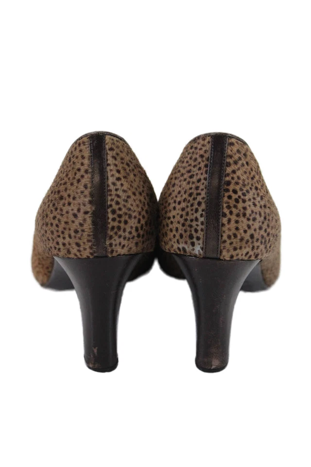 Zapatos de salón Salvatore Ferragamo para mujer de cuero marrón talla 8,5B Foto 3 de 4