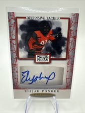 2021 Sage Premier Draft - Autographs Elijah Ponder #A188 Red (AU, RC)