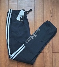 Adidas Men's 3 Stripe Black Jogger Sweat Pants Size M