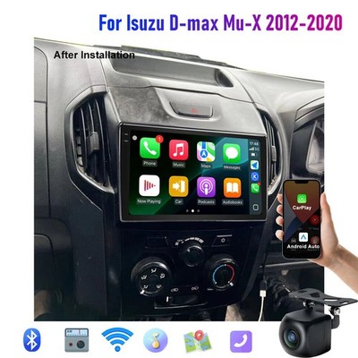 6+128G Wireless CarPlay AndroidAuto head unit Radio For Isuzu Dmax MuX 2012-2020