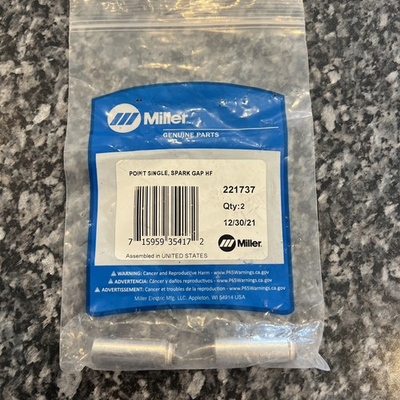 #ad Miller 221737 Point Spark Gap Single 2 pack $30.00