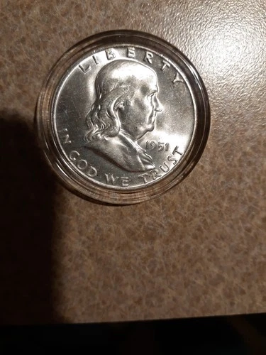1951-D Franklin Silver Half Dollar Brilliant Uncirculated