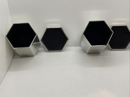 Eddie Borgo Box Felt-Lined Target Neiman Marcus 2012 Shiny Silver Tone Lot Of 2 - Picture 18 of 24