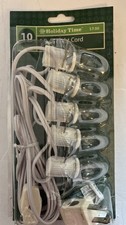 Holiday Time 5 Into 1 Light Cord Christmas Village Light Bulbs Accessories NEW