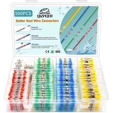 500Pcs Solder Seal Wire Connectors Kit, Heat Shrink Multi-color 