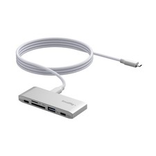 5-in-1 Memory Card Reader, Dual USB-C  SD/TF Card Slots, 65W PD Charging, fo...