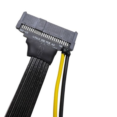SSD Card Riser Supply Cable PCI-E 2280 High NVME SSD M.2 U.3 with SATA GEN4