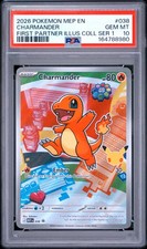 2026 POKEMON MEP FIRST PARTNER ILLUSTRATION COLLECTION #038 CHARMANDER PSA 10