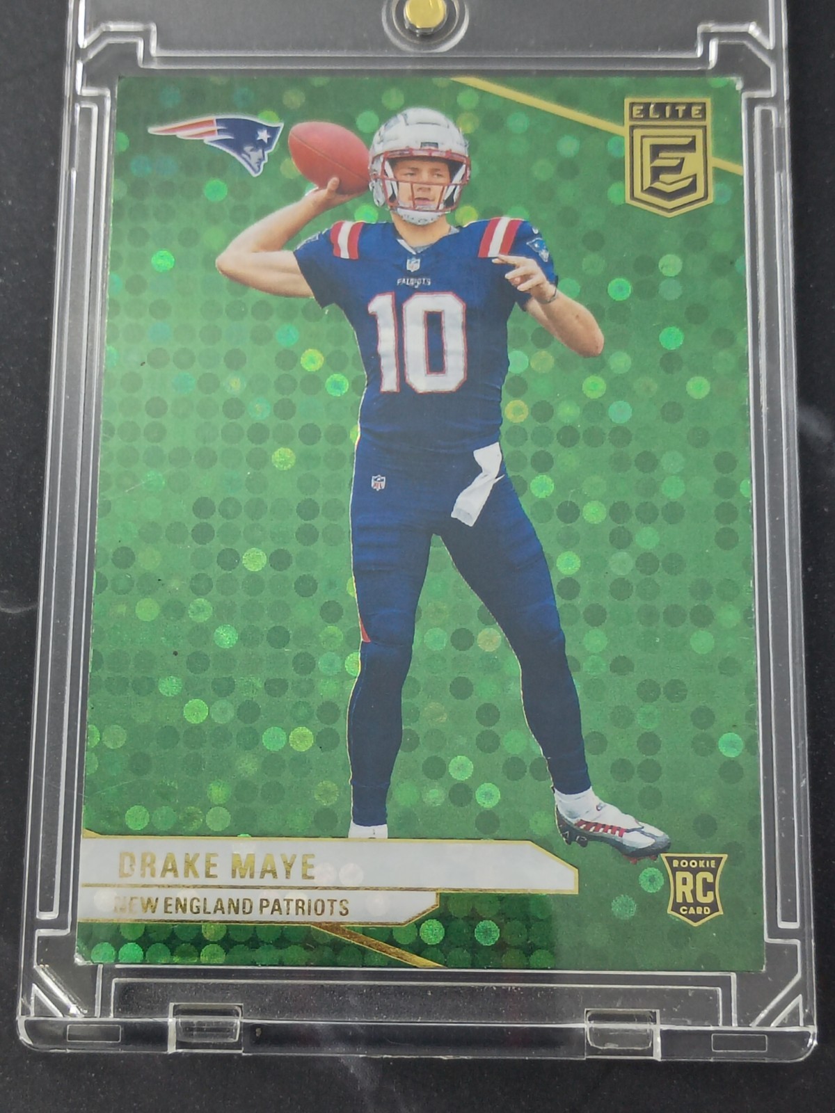 2024 Panini Donruss Elite - Rookies Drake Maye #185 Green Disco (RC)