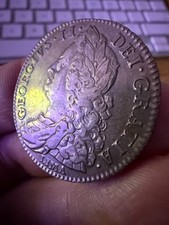 1746 George II LIMA Half Crown Silver VF +