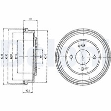 Tambour de frein Ford ESCORT