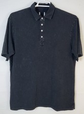 NWOT Men s Johnnie-O Original 4 Button Polo No Pocket Coastal Wash Black Shirt L