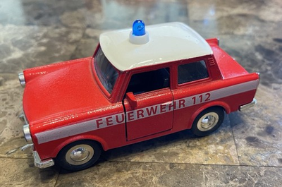 #ad #ad Trabant “Trebby” Fire Department Model Car. East German. 5”x2.5”x2”. Excel Con $12.00