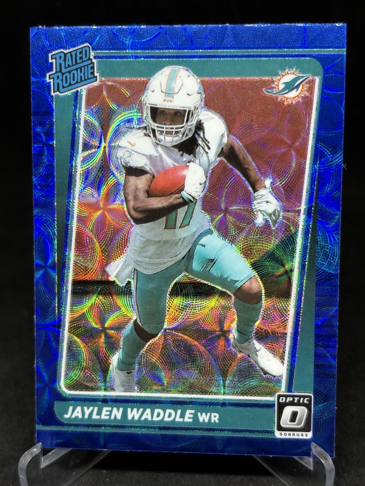 2021 Donruss Optic Jaylen Waddle Blue Scope Rated Rookie #208 Dolphins 101225