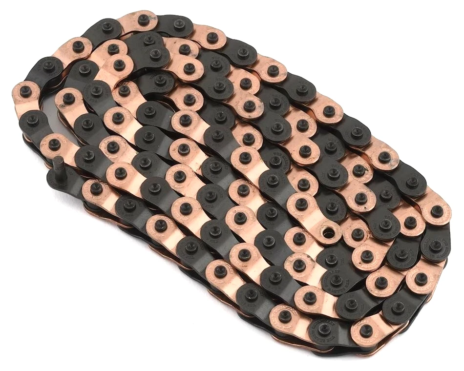 SHADOW CONSPIRACY INTERLOCK V2 HALF LINK CHAIN BMX BICYCLE 1/8" COPPER BLACK NEW - Image 2 of 4