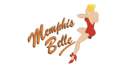 6" military nose art memphis belle red blonde pin up sticker decal usa made