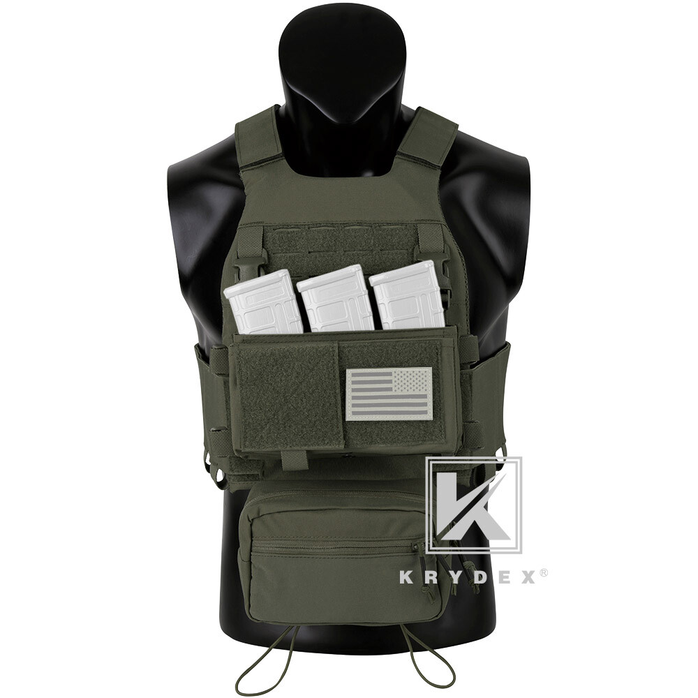 KRYDEX Low Vis Slick Armor Plate Carrier & Tactical Placard Holder