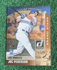 JOC PEDERSON - 2015 DONRUSS PREFERRED BRONZE INSERT ROOKIE CARD # 8 - RANGERS. rookie card picture